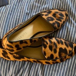 Talbots Animal Print/Faux Fur Loafers